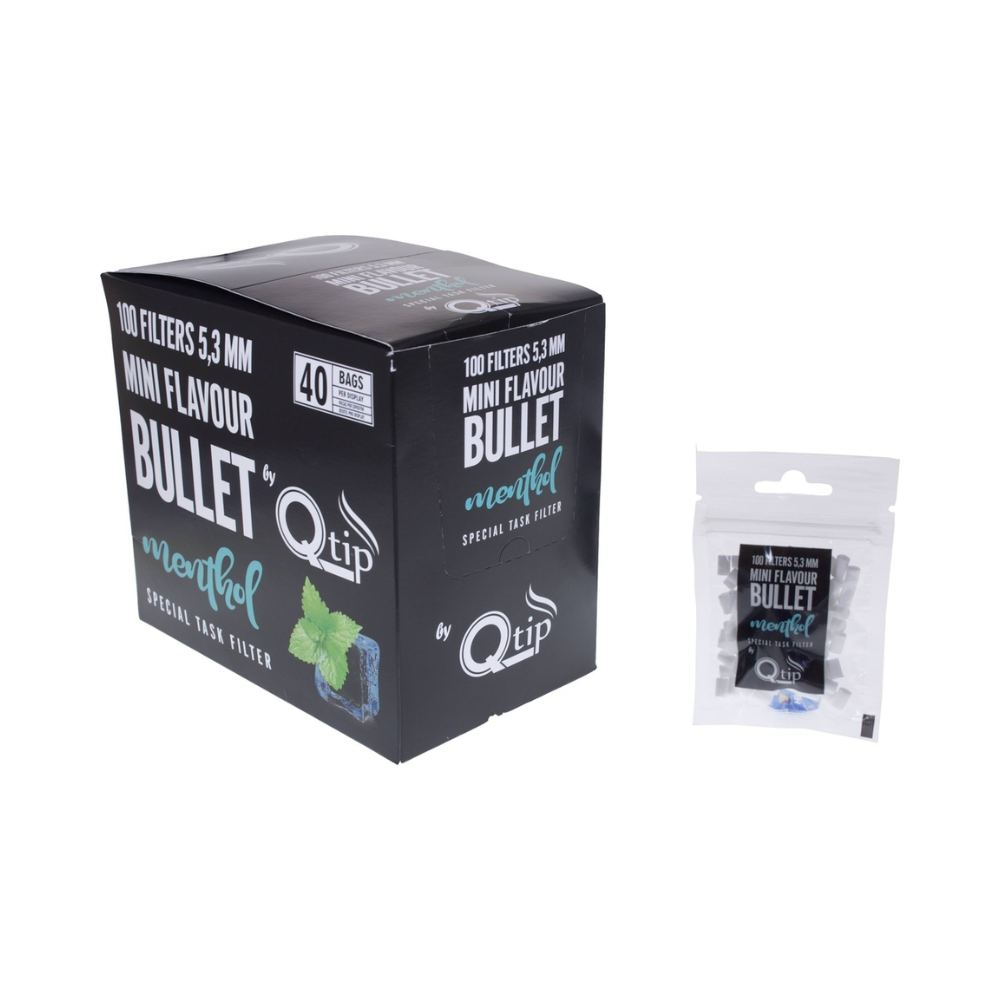FILTRO QTIPS BULLET MENTHOL 5.3MM 100 C40