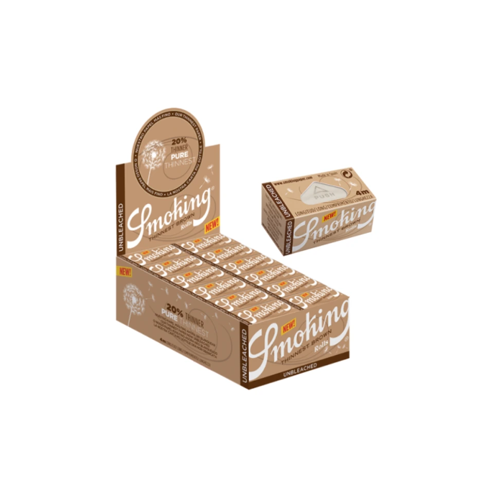 [1042] SMOKING THINNEST BROWN ROLLS C24