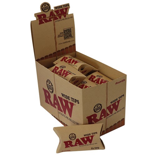 RAW PRE-ROLLED WIDE TIPS C20