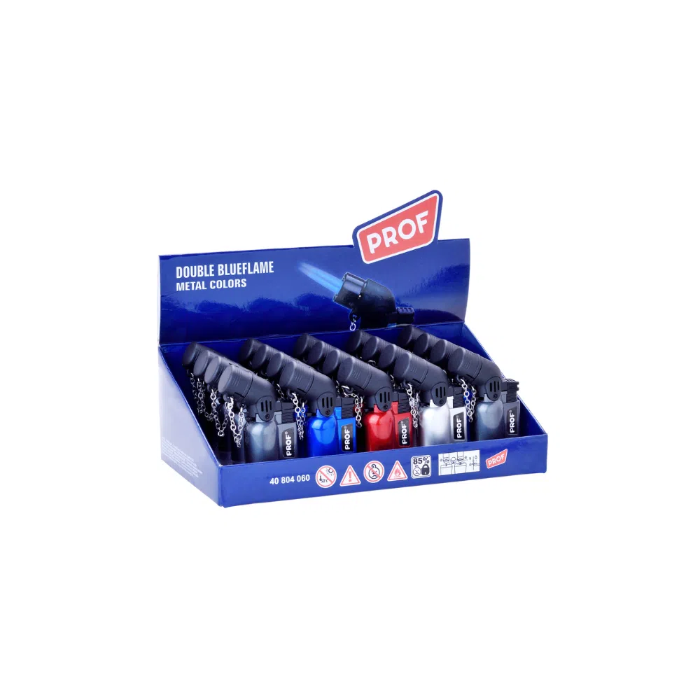 ENCENDEDOR PROF SOPLETE PIPE METALLIC DOUBLE BLUEFLAME C20