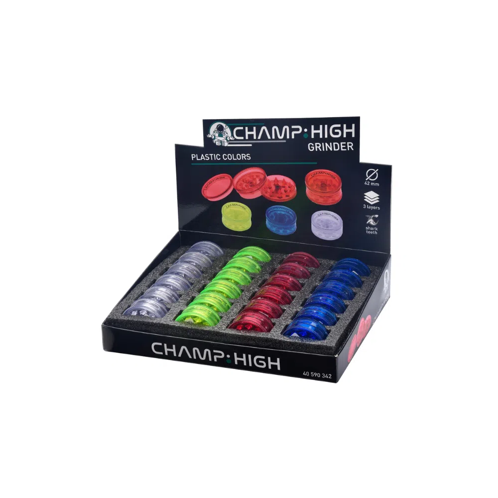 [590342] GRINDER CHAMP PLASTICO 42MM 3 PARTES C24