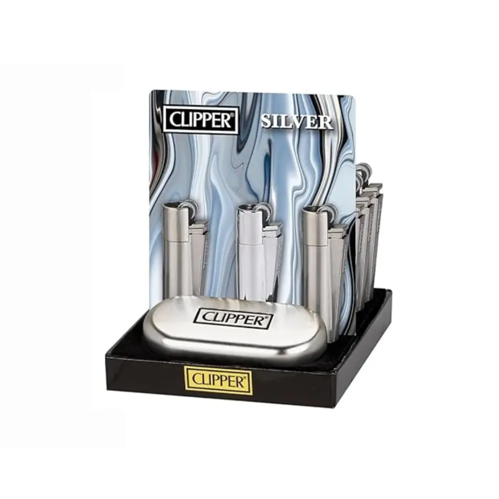 [63401] CLIPPER METAL PIEDRA SILVER C1