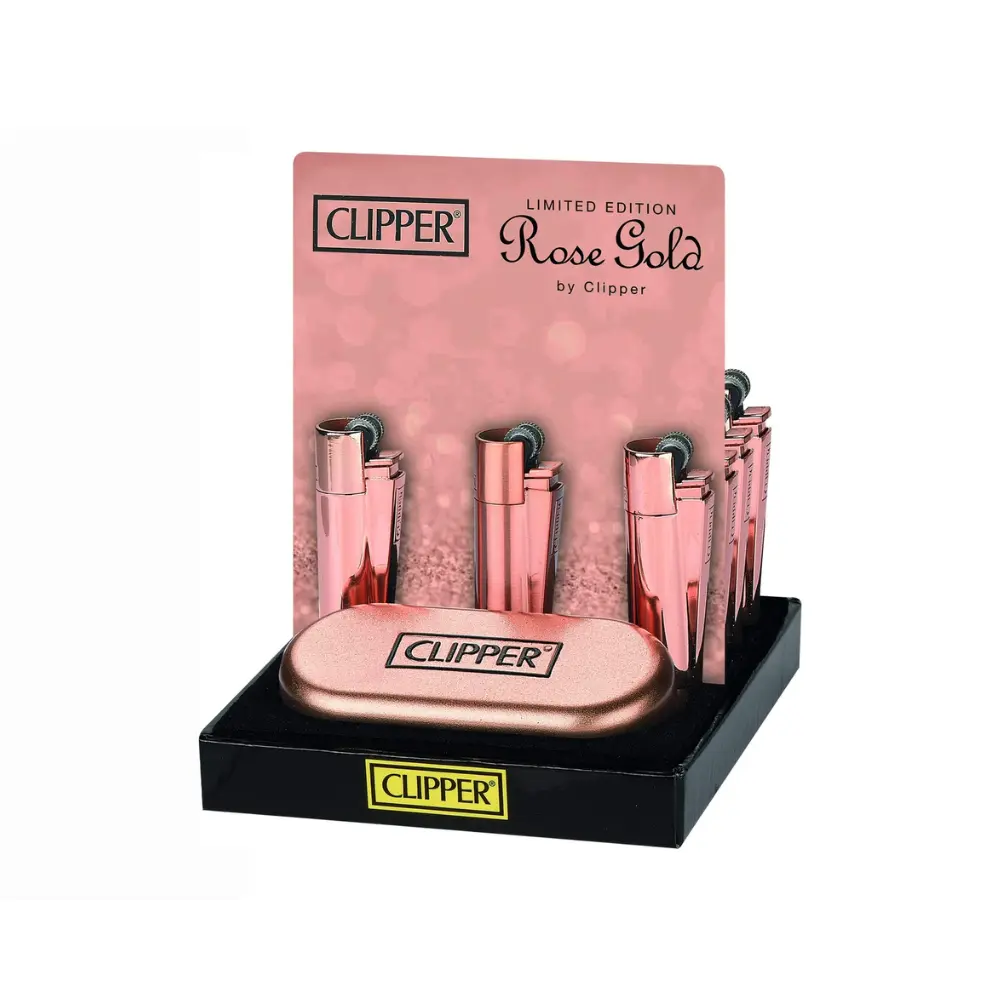 [63404] CLIPPER METAL PIEDRA ROSE GOLD C1