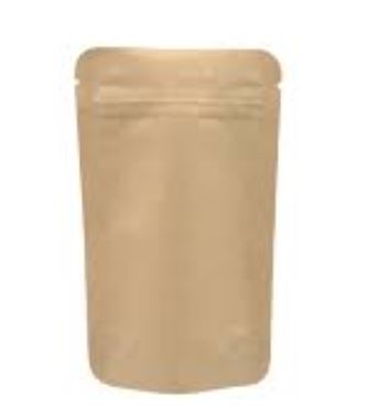 ZIP BAGS KRAFT STAND UP 85*140mm