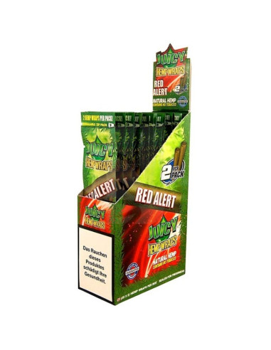 [C0038] JUICY HEMP WRAPS RED ALERT C25  