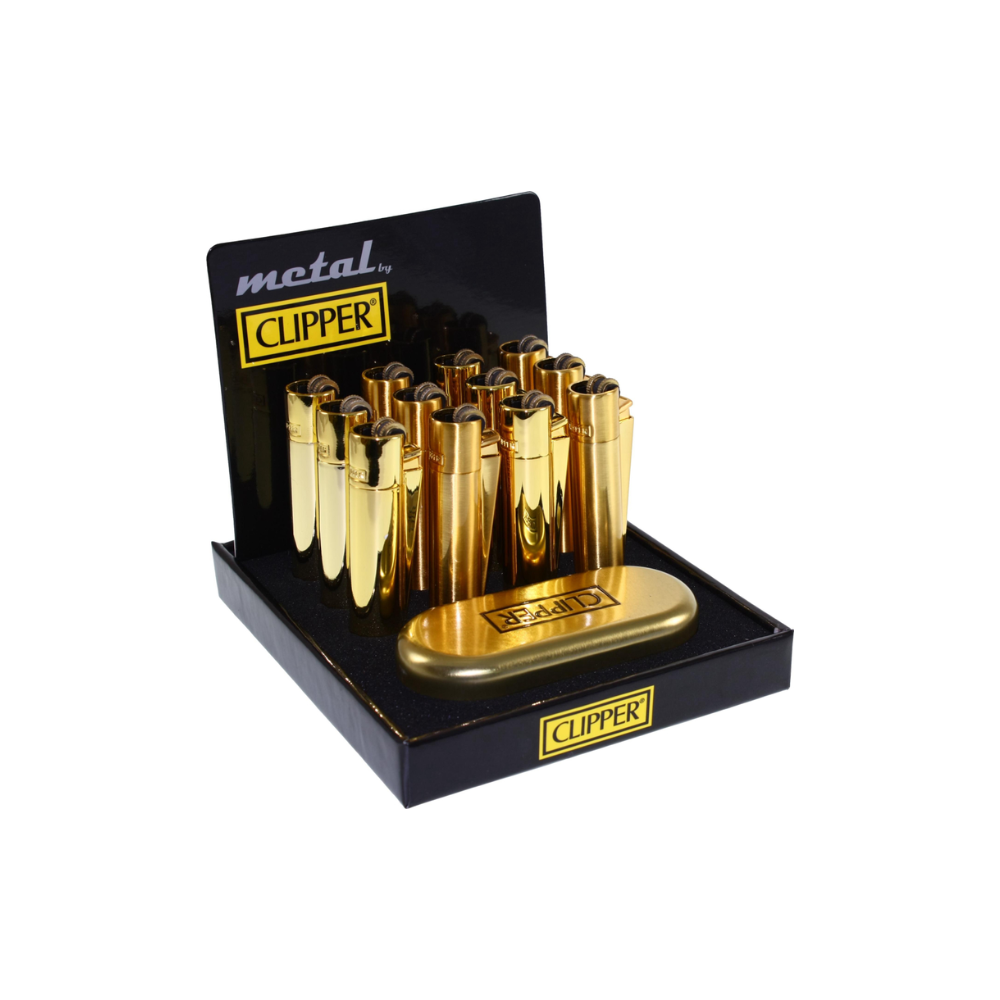 [3918] CLIPPER METAL PIEDRA GOLD C1
