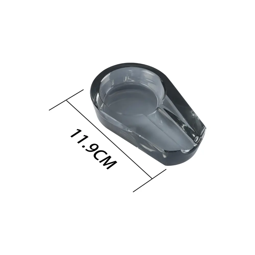 [519141] CENICERO SILVER MATCH CRISTAL BLACK 11.9cm