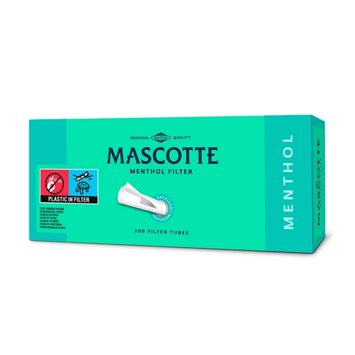 [6111U] TUBOS MASCOTTE 200 MENTHOL (Pack de 5 unidades)