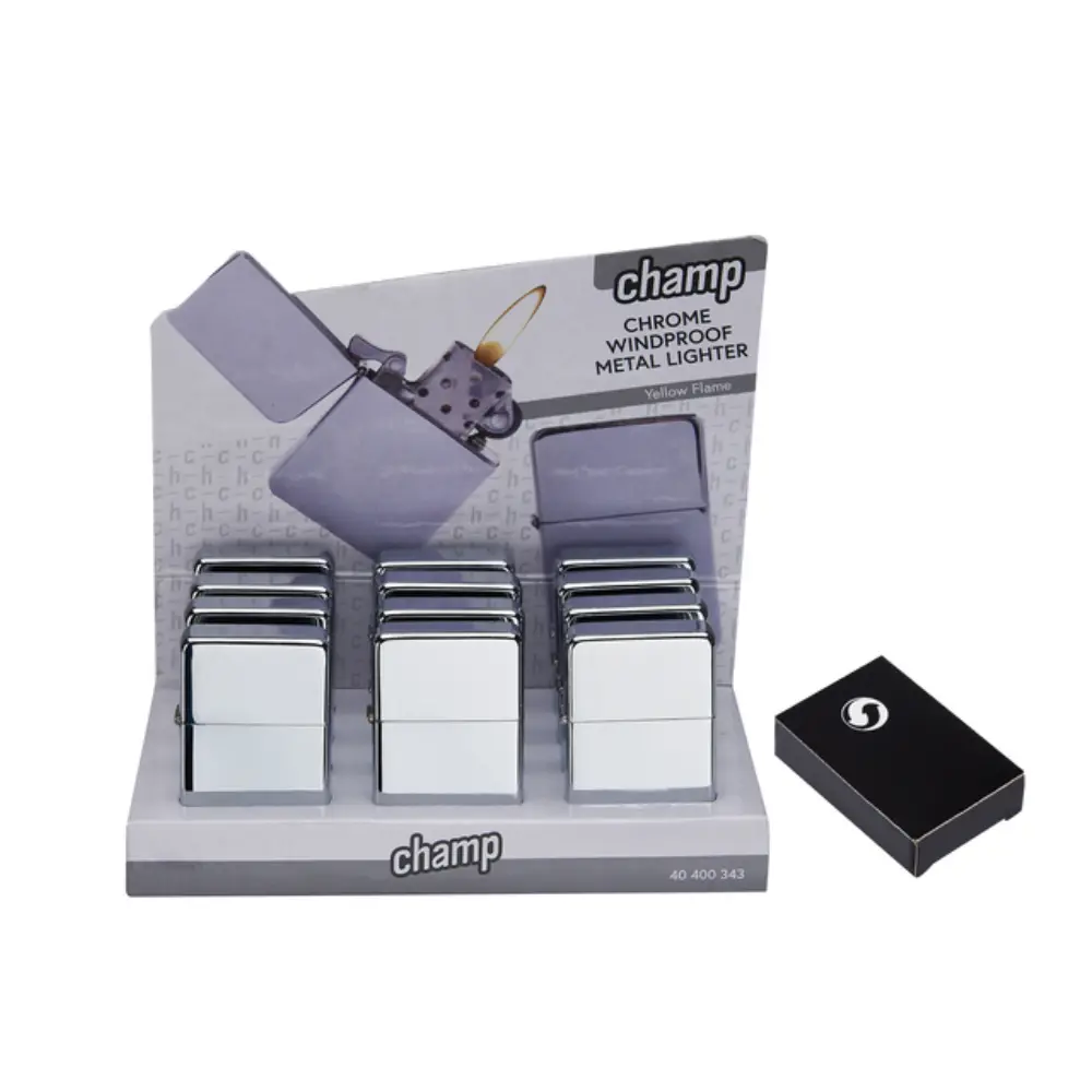ENCENDEDOR CHAMP GASOLINA CHROME BRILLO C12
