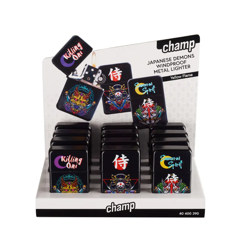 ENCENDEDOR CHAMP GASOLINA DEMONIO JAPONES C12