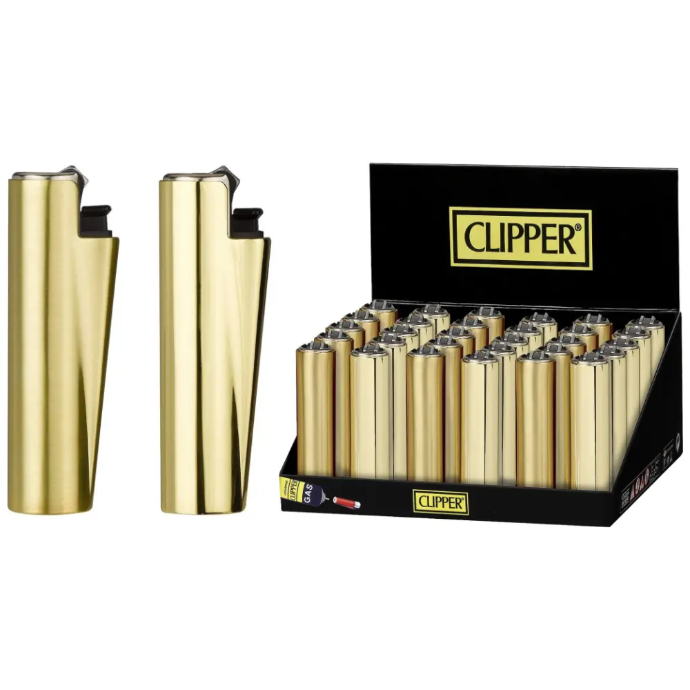 [63830] FUNDA CLIPPER MICRO METAL GOLD C30