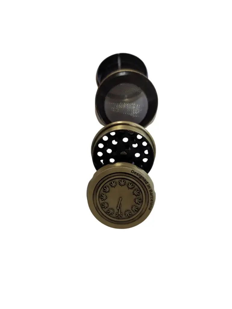 [16263M] GRINDER 4 PARTES RELOJ 420 COLORS  (Oro)