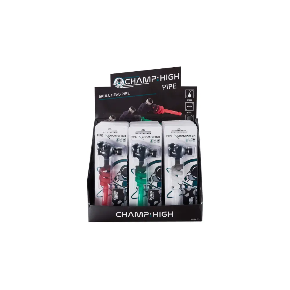 [506375] PIPA CHAMP SKULL HEAD  14CM C12