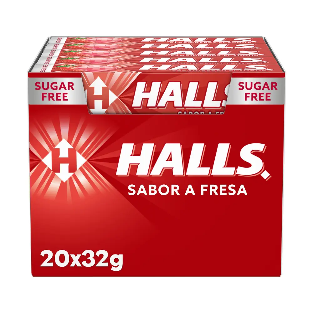 [5211] CARAMELOS HALLS FRESA C20
