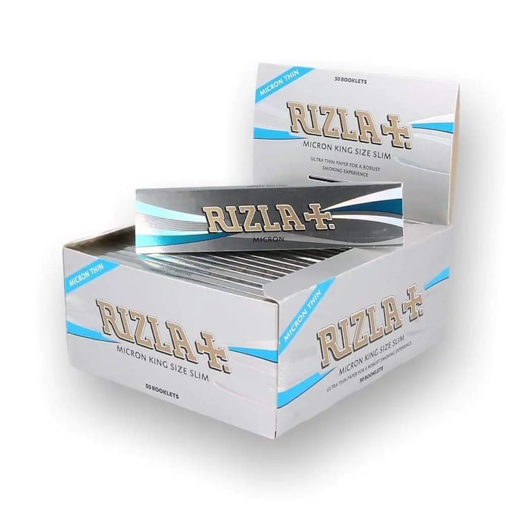 [832846] RIZLA MICRON SILVER SLIM C50 