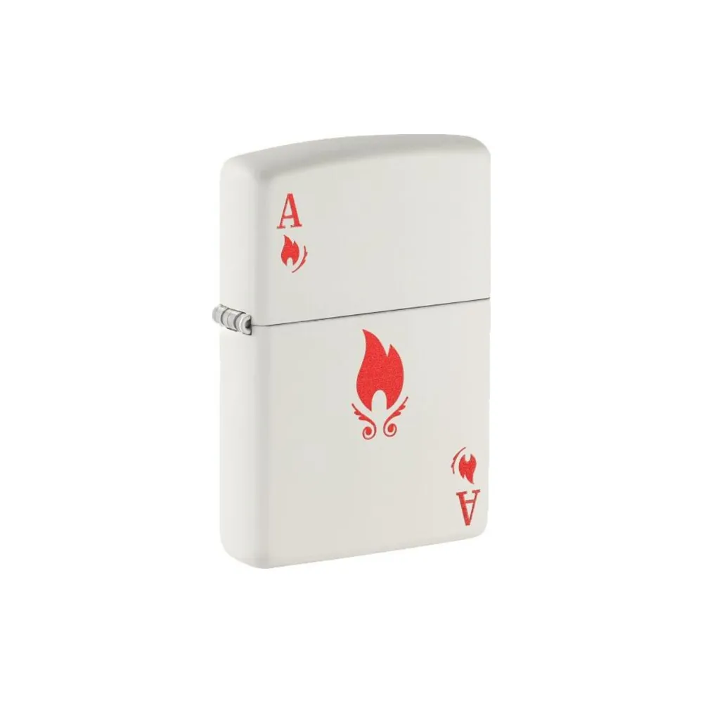 [66420] ENCENDEDOR  ZIPPO ACE DESIGN WHITE