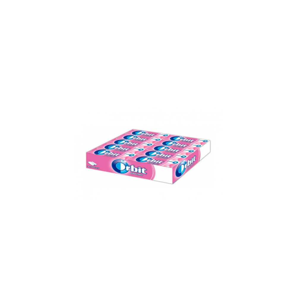 CHICLES ORBIT GRAGEAS BUBBLEMINT  C30