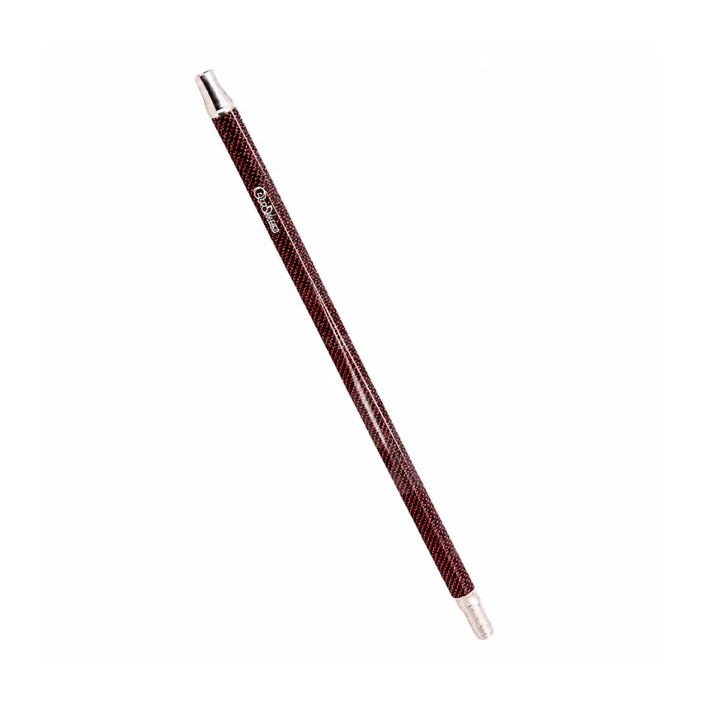 [73-1] BOQUILLA INOX FIBRA DE CARBONO 40CM ROJO OSCURO
