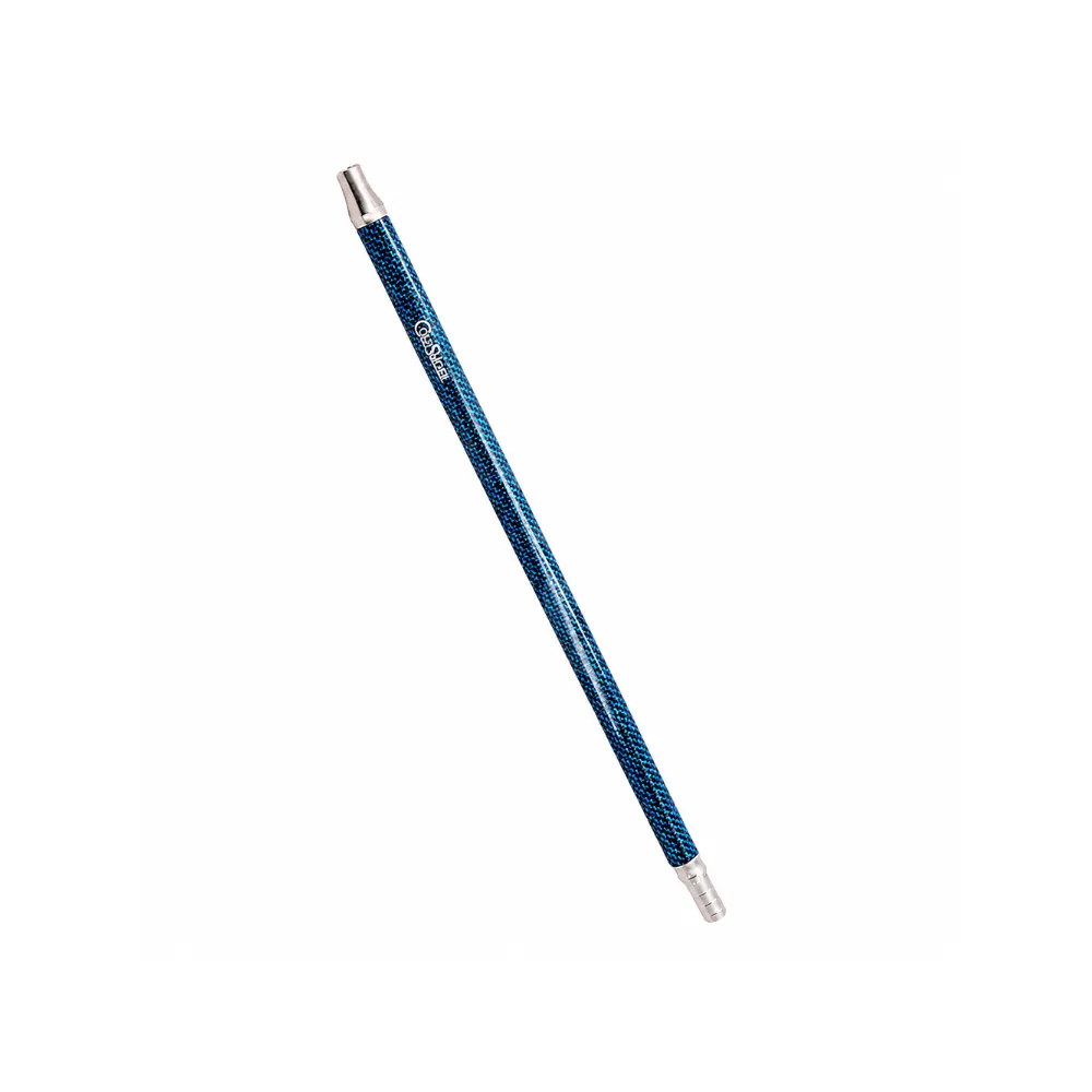 [73-2] BOQUILLA INOX FIBRA DE CARBONO 40CM AZUL OSCURO