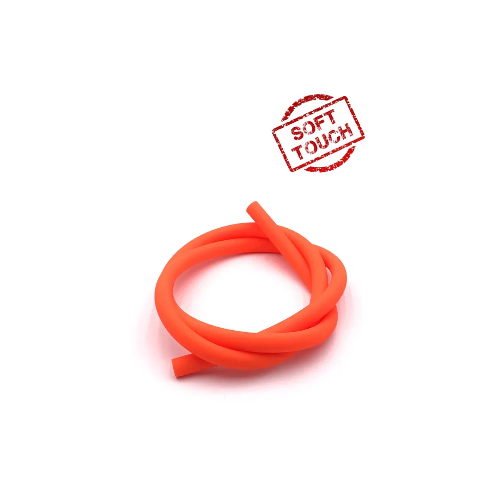 [70-7] MANGUERA SILICONA SOFT TOUCH ROJO