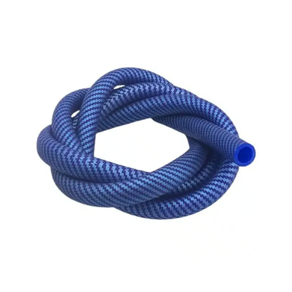 MANGUERA SILICONA FRIBRA DE CARBONO AZUL